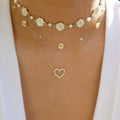 Heart Layered Necklace Set