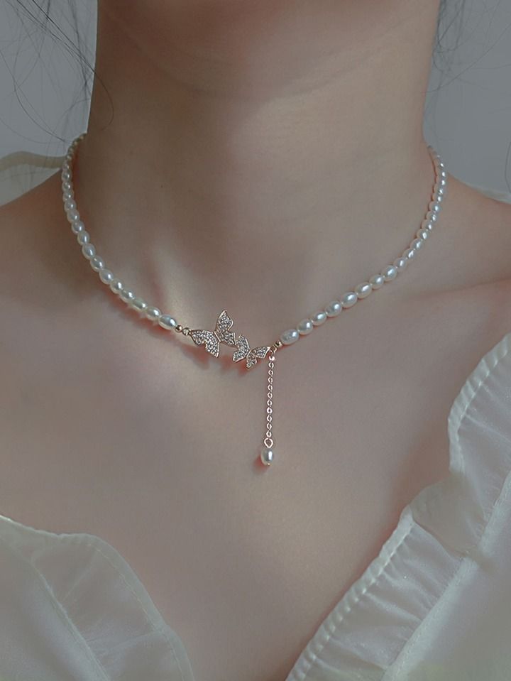 Ethereal Butterfly Garden Necklace