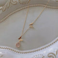 Butterfly Bloom Drop Necklace
