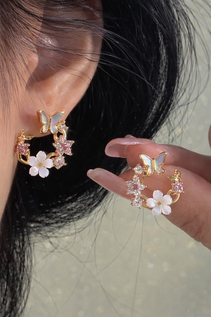 Korea Style Flower Earring