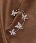 Fluttering Crystal Ear Cuff