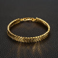 Arrowhead Pattern Chain Bracelet