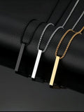 Minimalist Bar Pendant Chain