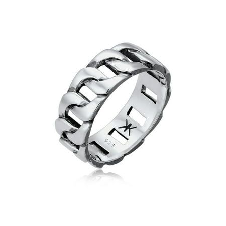 Silver Chain-Link Ring