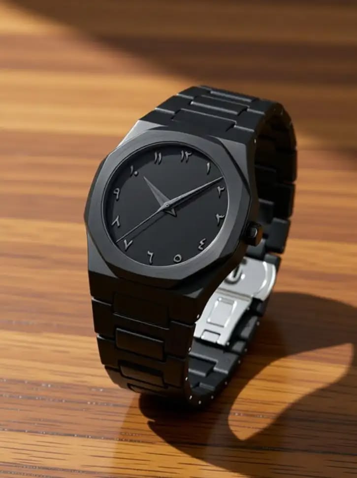 Black Arabic Aura Watch
