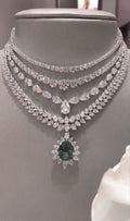 Royal Emerald Cascade Necklace