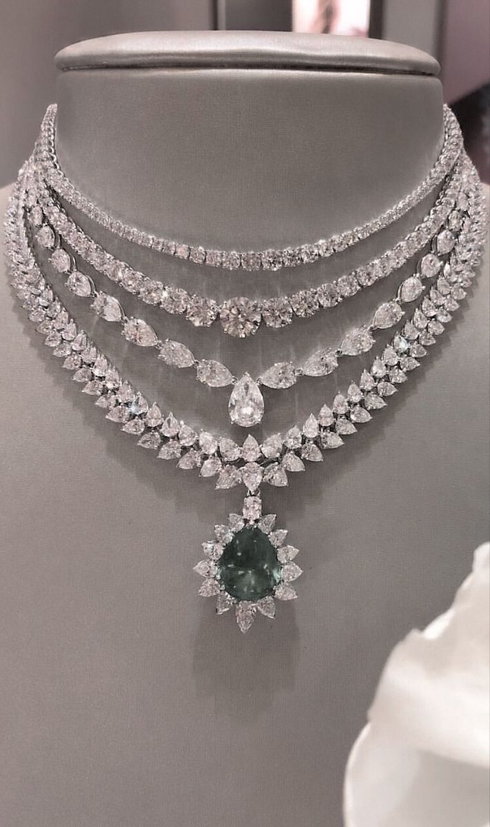 Royal Emerald Cascade Necklace